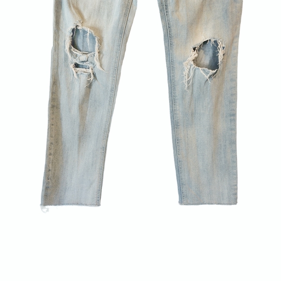 Vintage Old Navy Distressed Boyfriend‎ Denim Jeans Light Wash Size 6 Tall Long - Picture 4 of 13